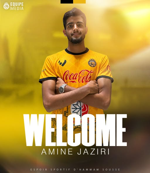 Welcome🙌🏻🟡⚫️ امين الجزيري المركز : متوسط ميدان العمر : 21 سنة 🤝  اعارة من الملعب التونسي