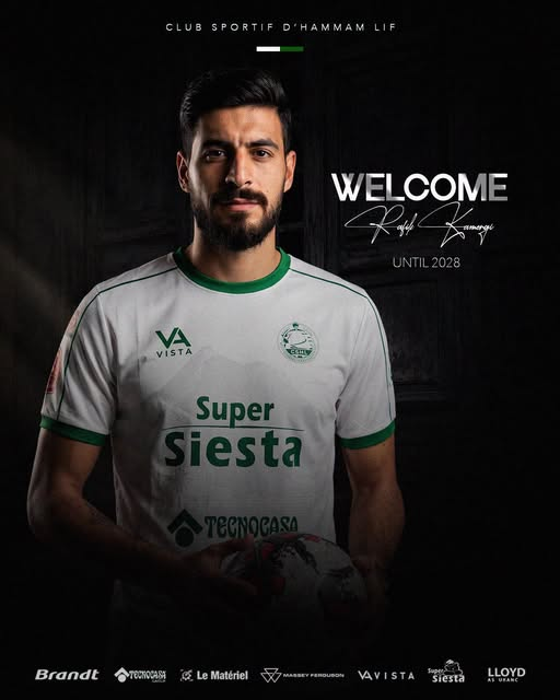 ✍️  رفيق الكامرجي في النادي الرياضي لحمام الأنف 🗓 31 عام  ⚽️مهاجم 📝  حتّى جوان 2028 مرحبا بيك رفيق 💚