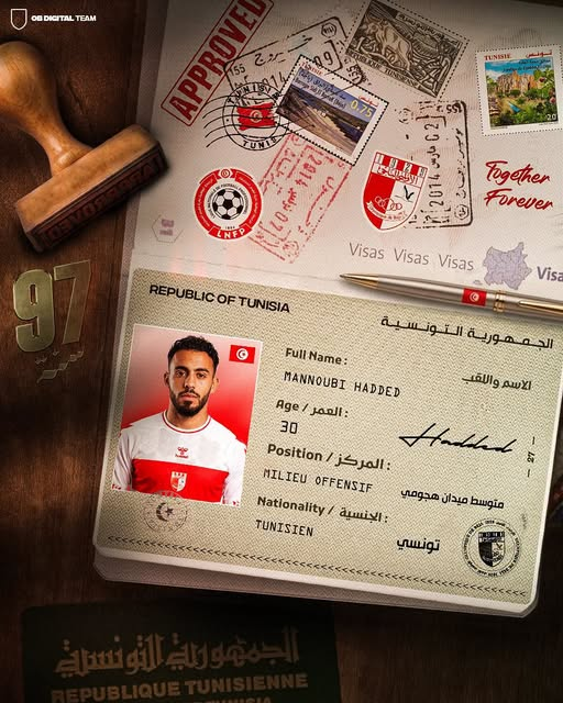 Le milieu de terrain tunisien Manoubi Hadded est arrivé à Béja. ⚡30 ans ✍🏻 Contrat de 2 ans Voir moins